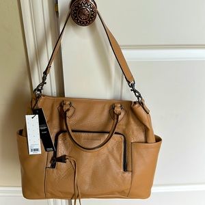 Aimee Kestenberg Sunbury Tote Purse Bag Vachetta NWT Genuine Leather